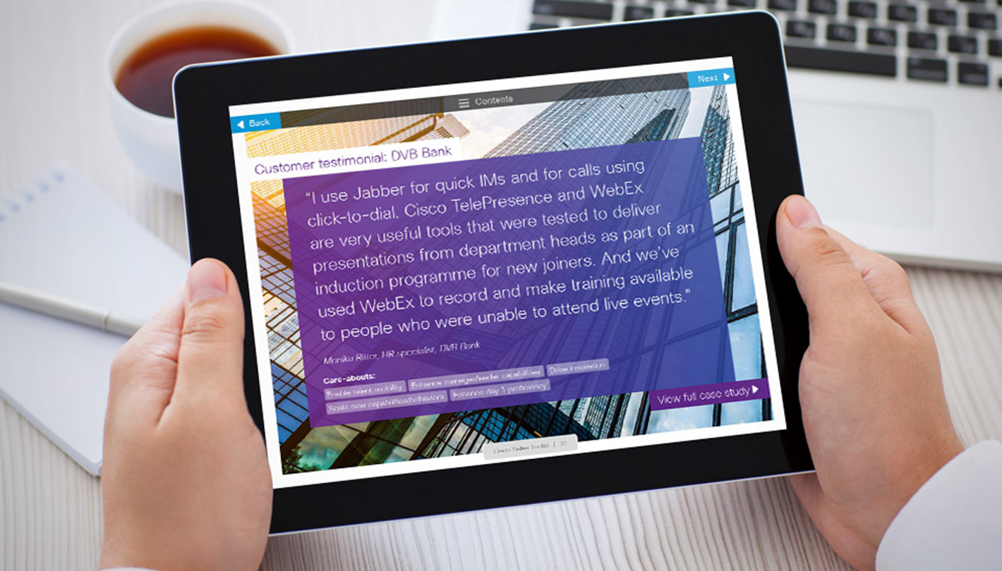 Cisco HR sales toolkit - customer testimonial