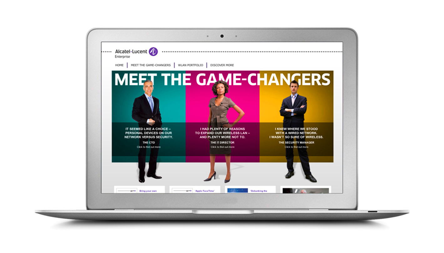 Alcatel-Lucent wireless LAN marketing website