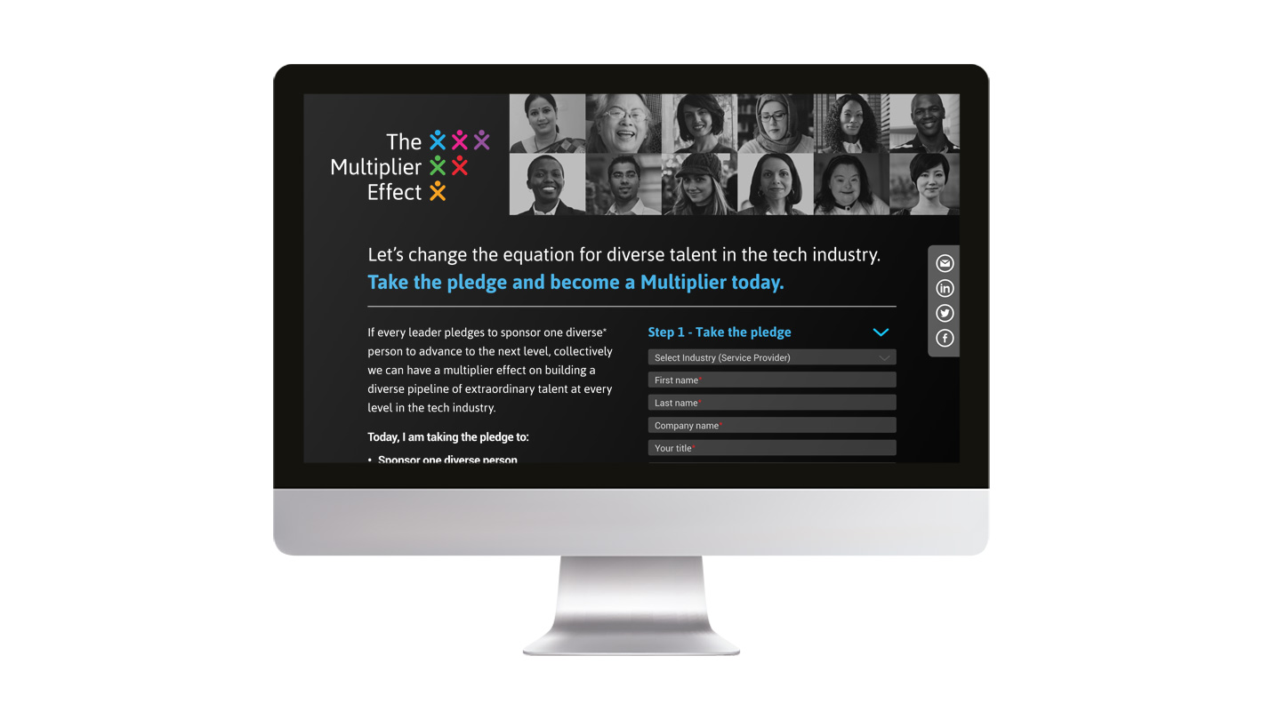 The Multiplier Effect online pledge website