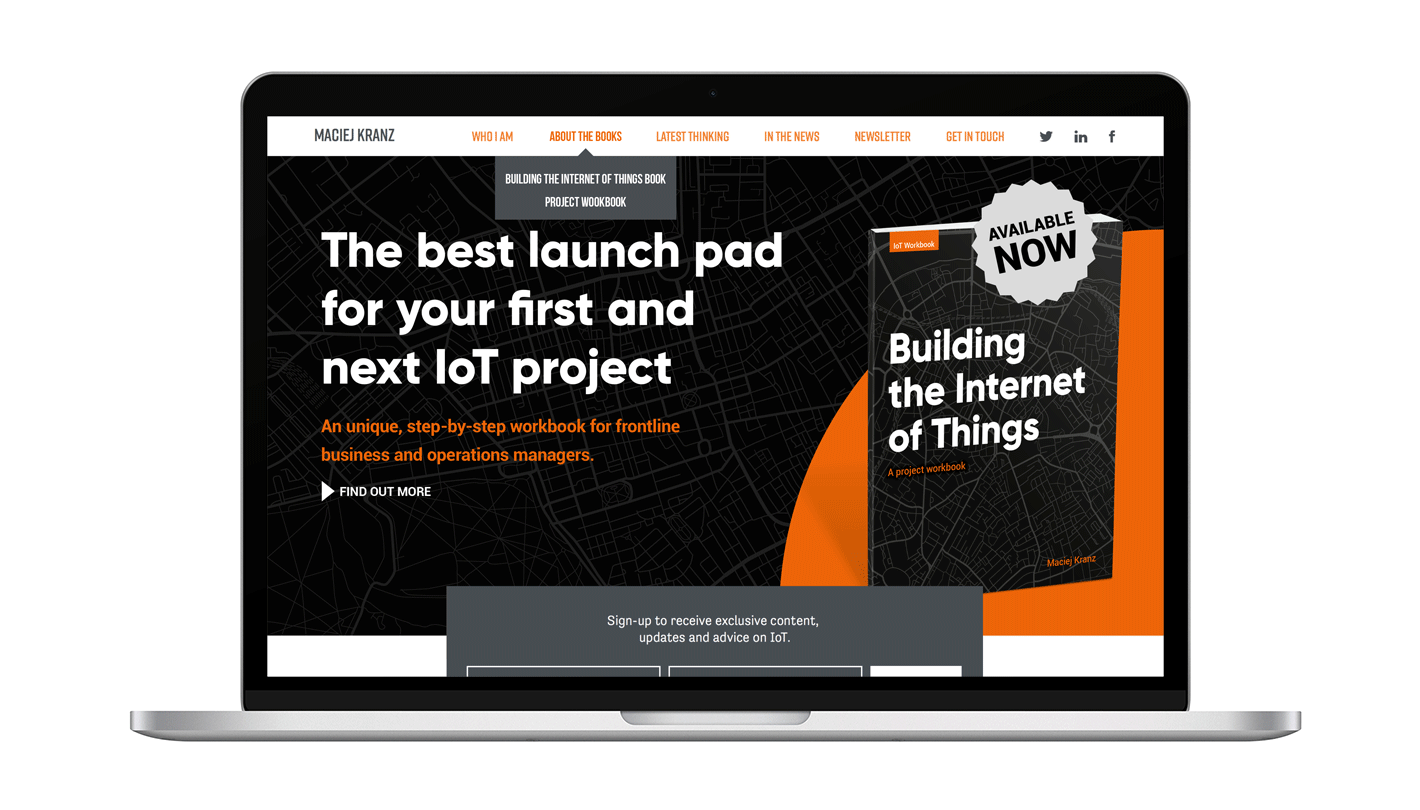 Building the Internet of things website