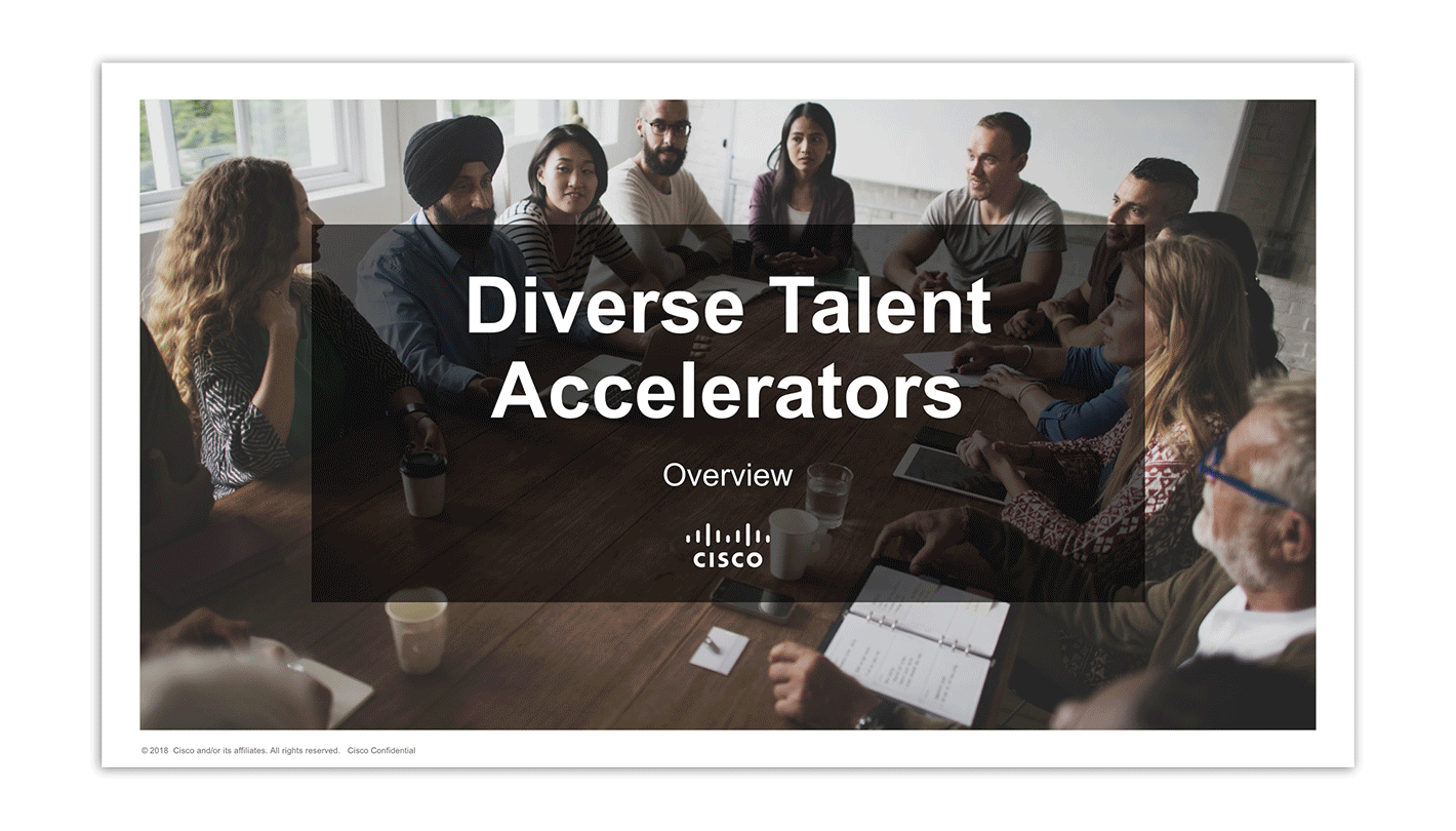 Diverse Talent Accelerators presentation overview