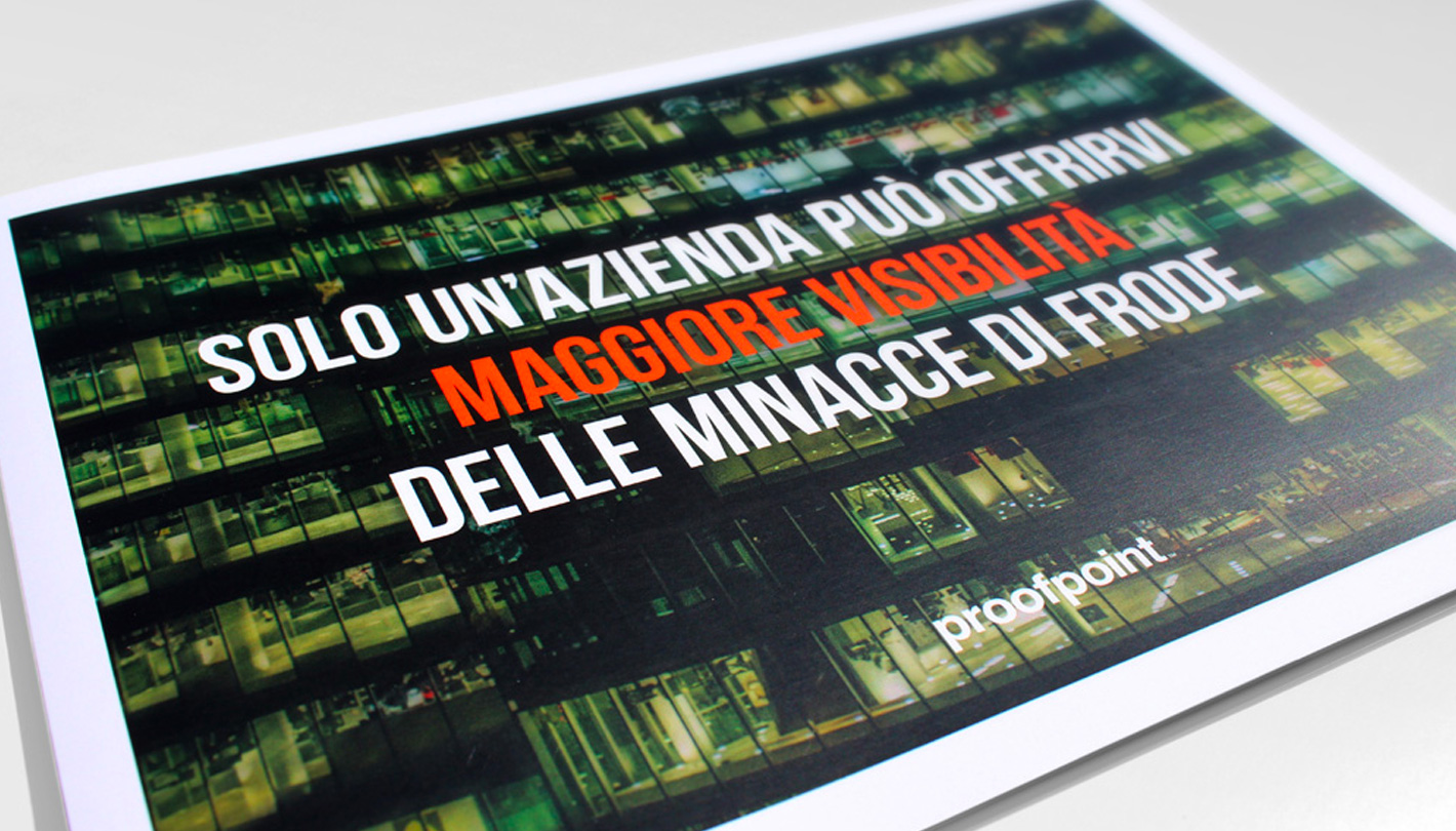 Proofpoint direct mail brochure cover