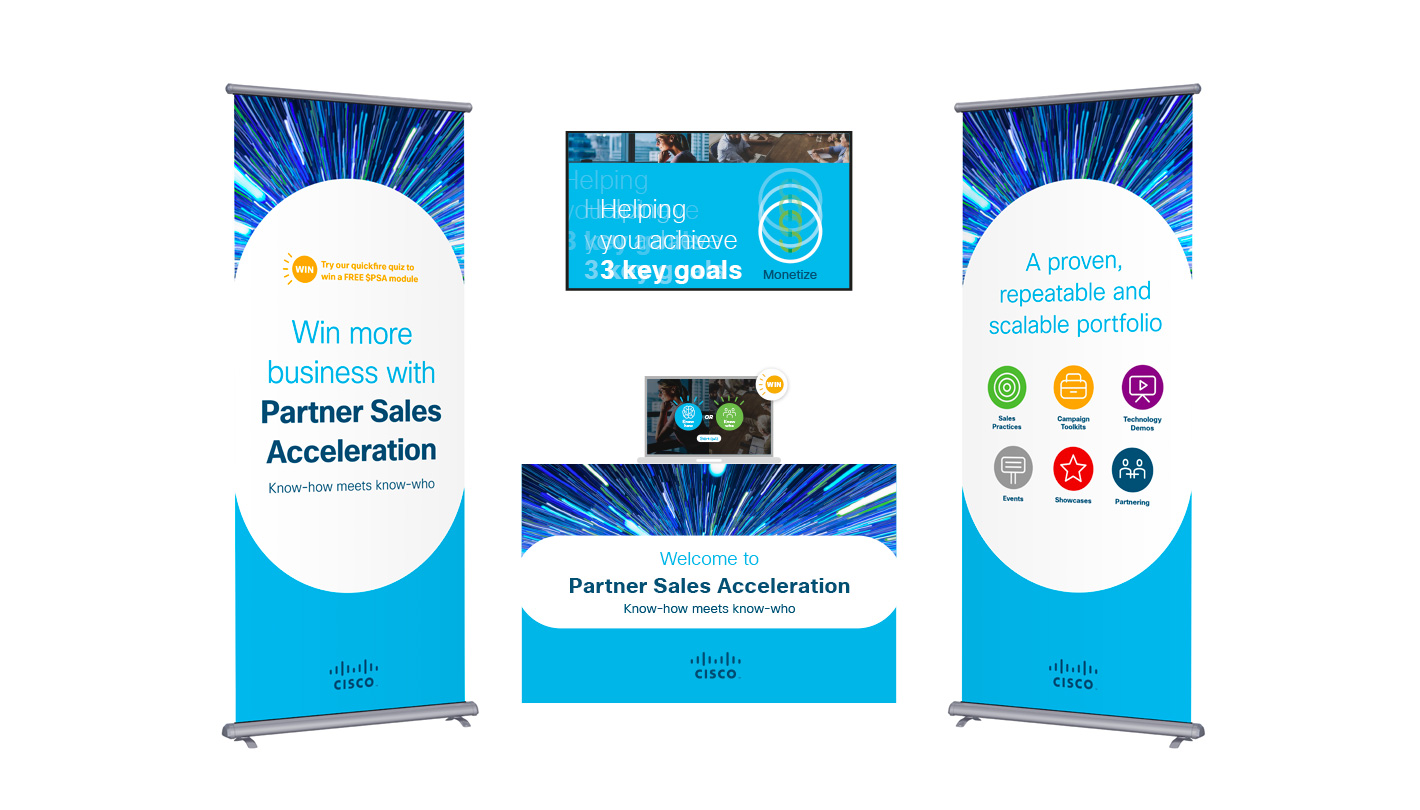 Cisco Parter Sales Acceleration exhibition graphics