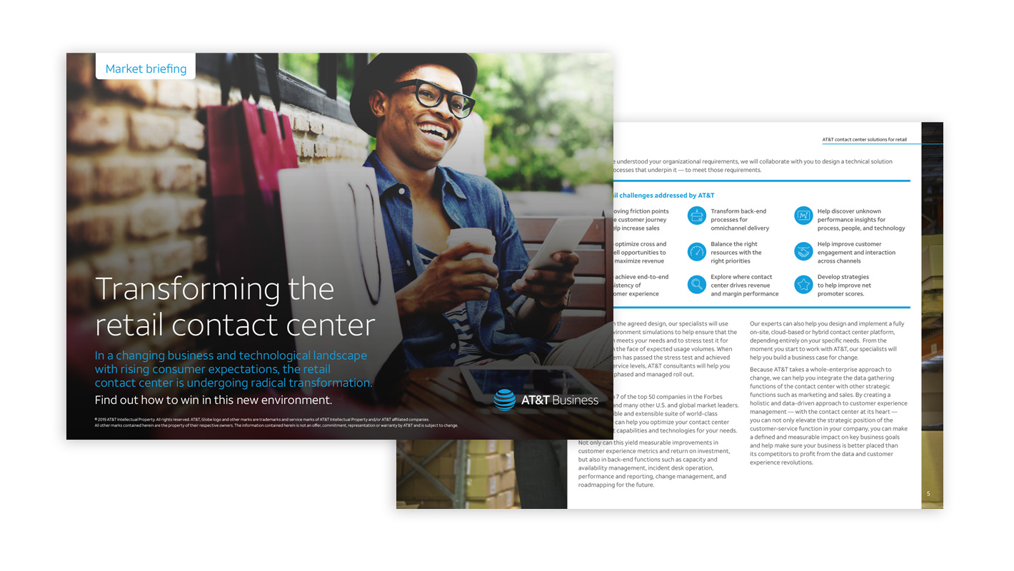 AT&T contact centre briefing - retail