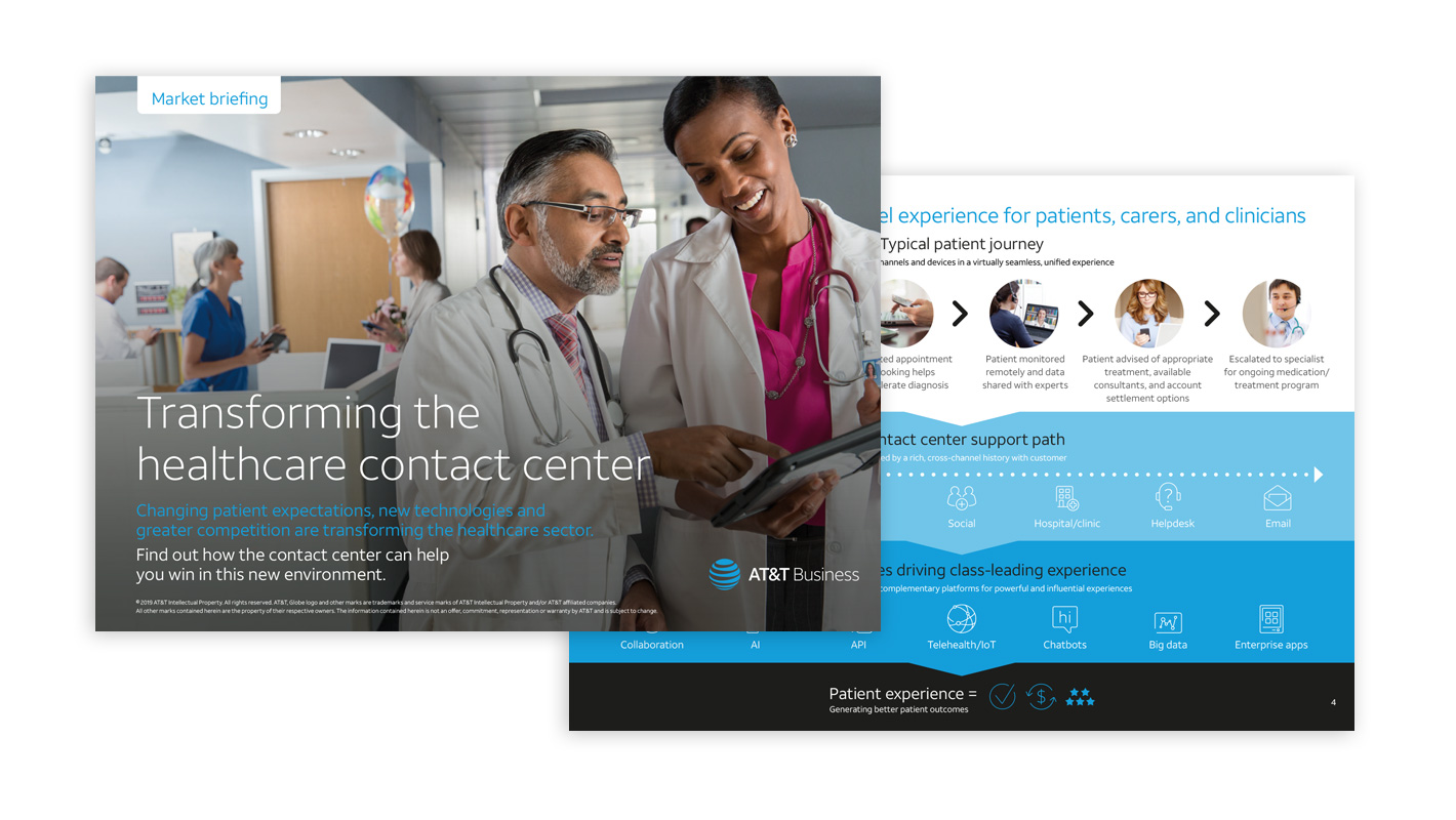 AT&T contact centre briefing - healthcare