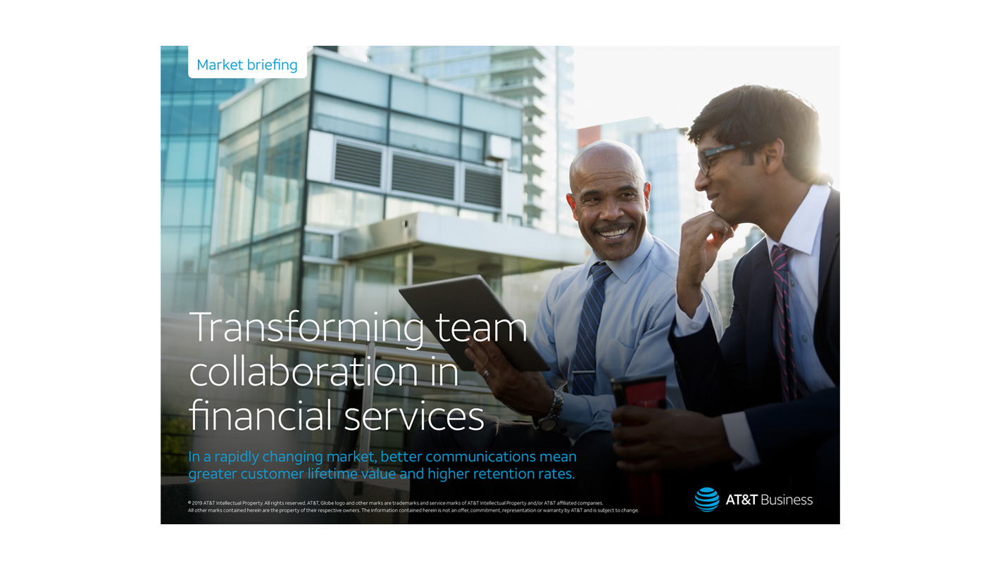AT&T webex market briefing - financial services