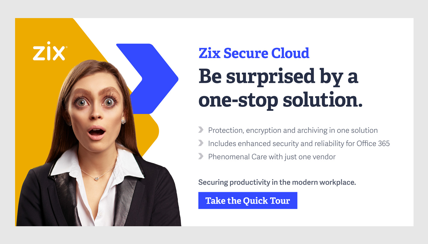 Zix Secure Cloud - one-stop solution.