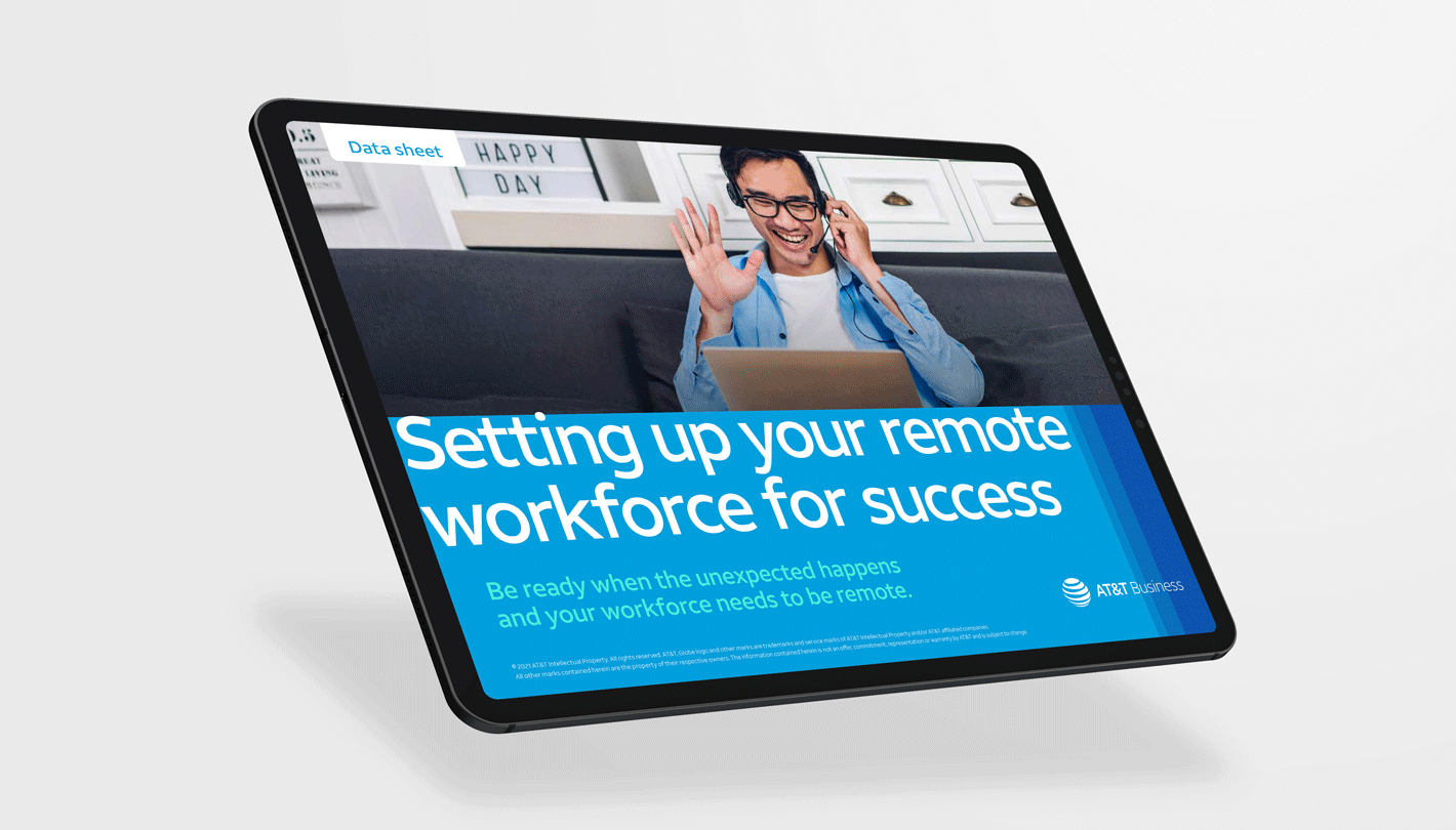 ATT Five9 remote workforce datasheet