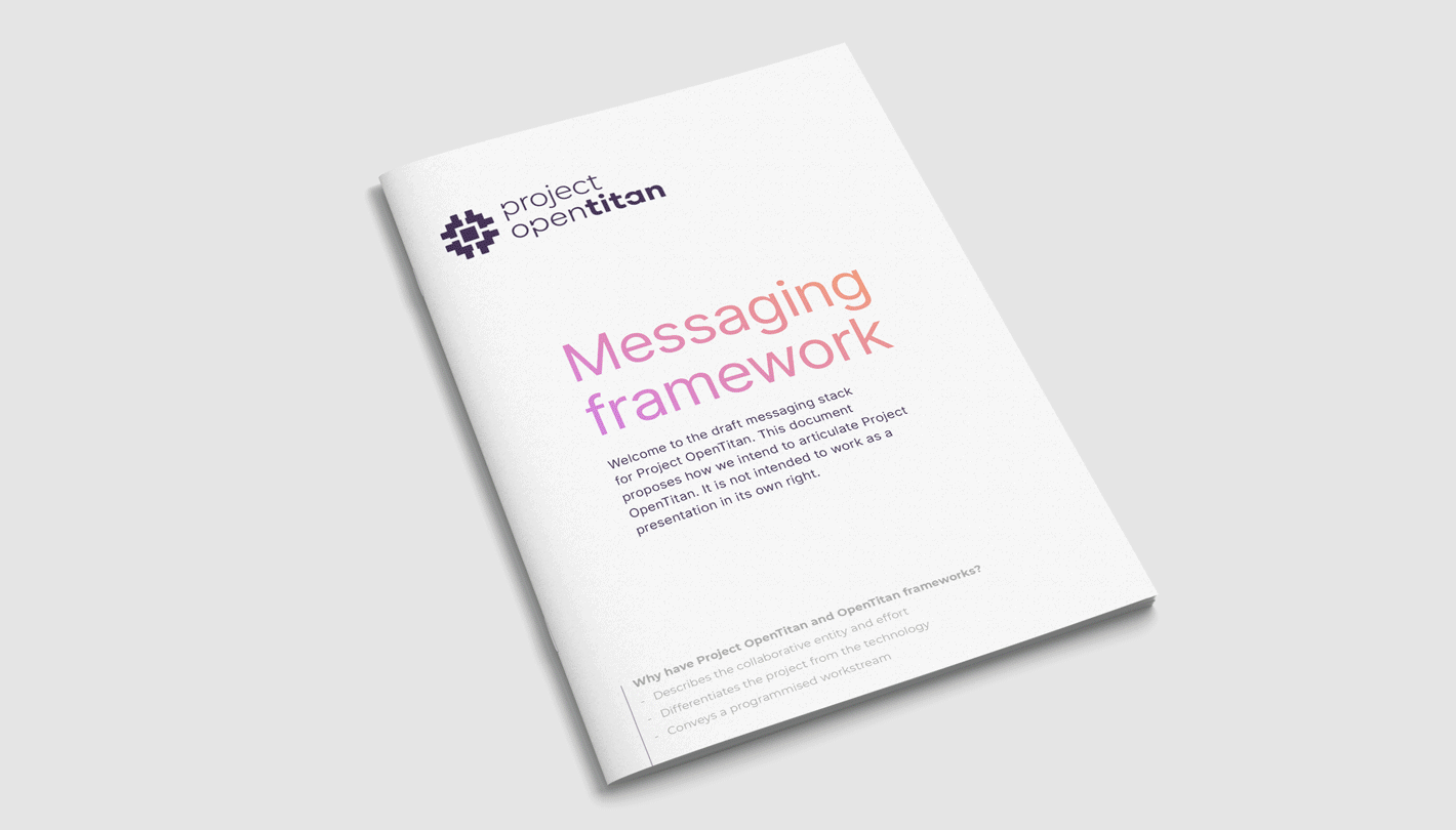 Project Opentitan messaging framework