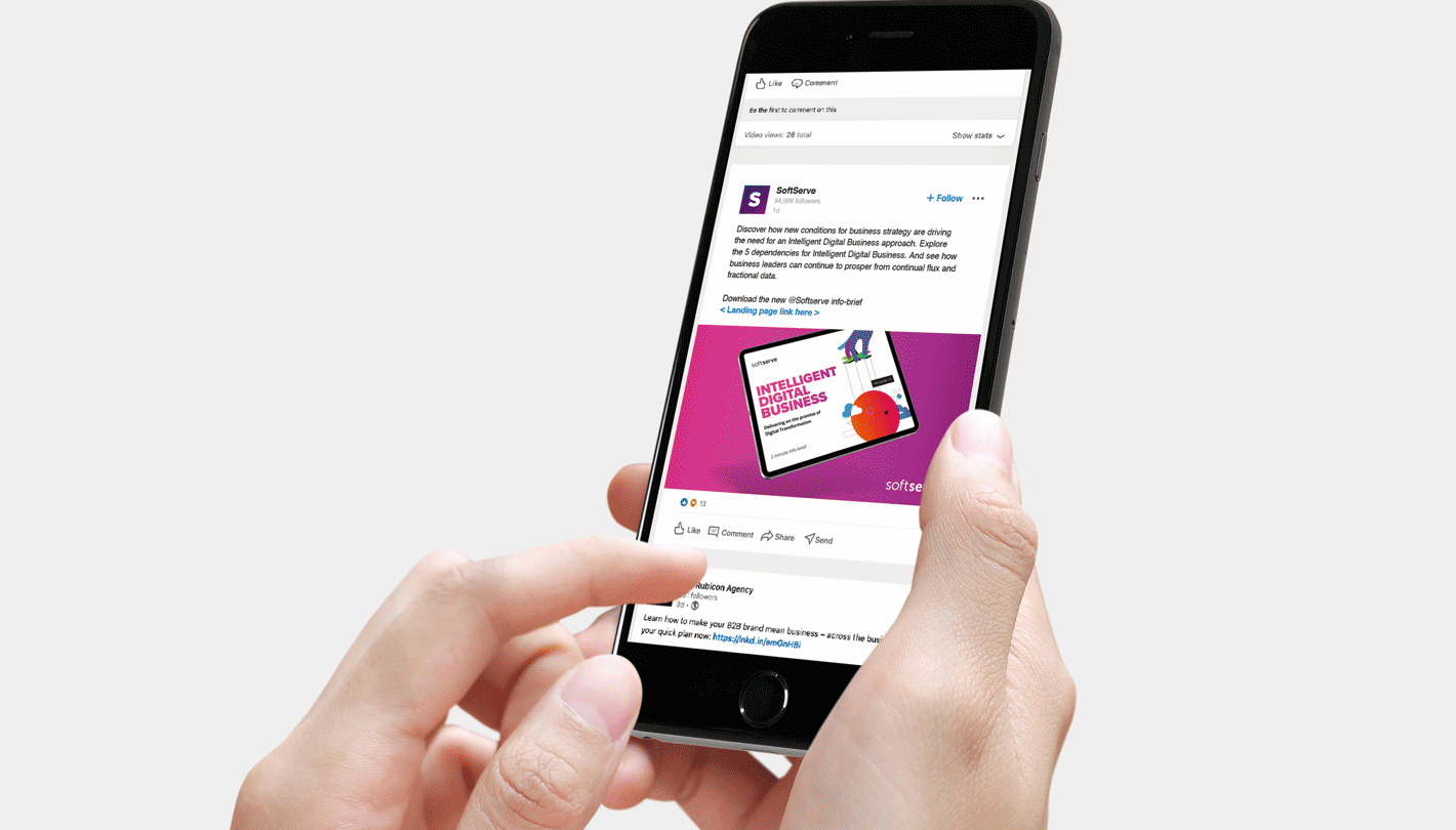 SoftServe - IDB linkedin advertising