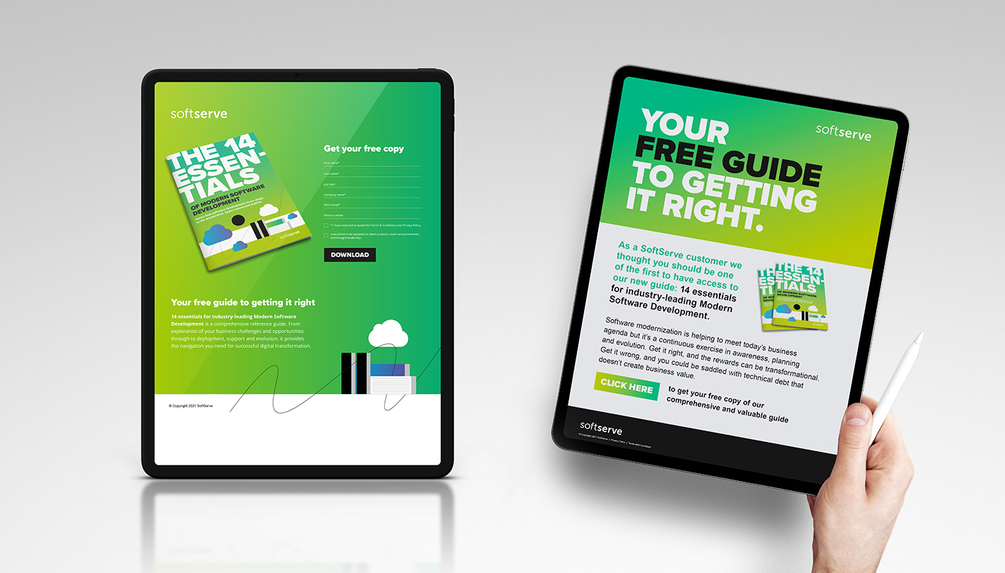 SoftServe - modern applications email marketing