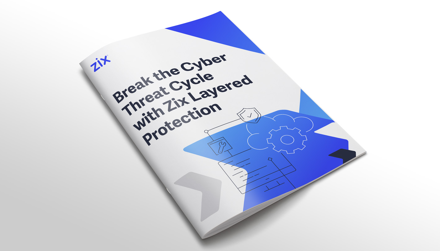 Zix Layered Protection brochure cover