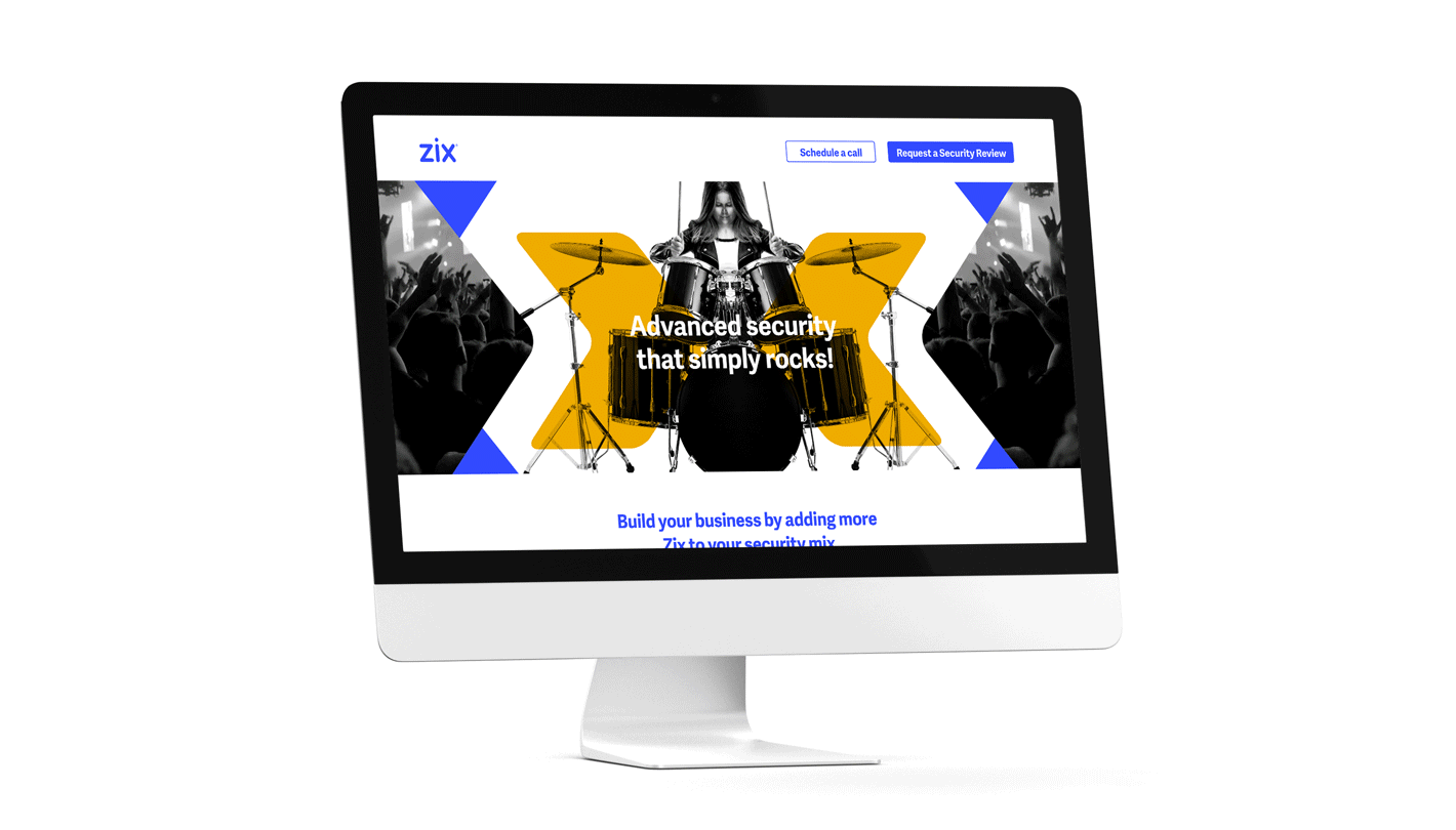 Zix - advanced security microsite