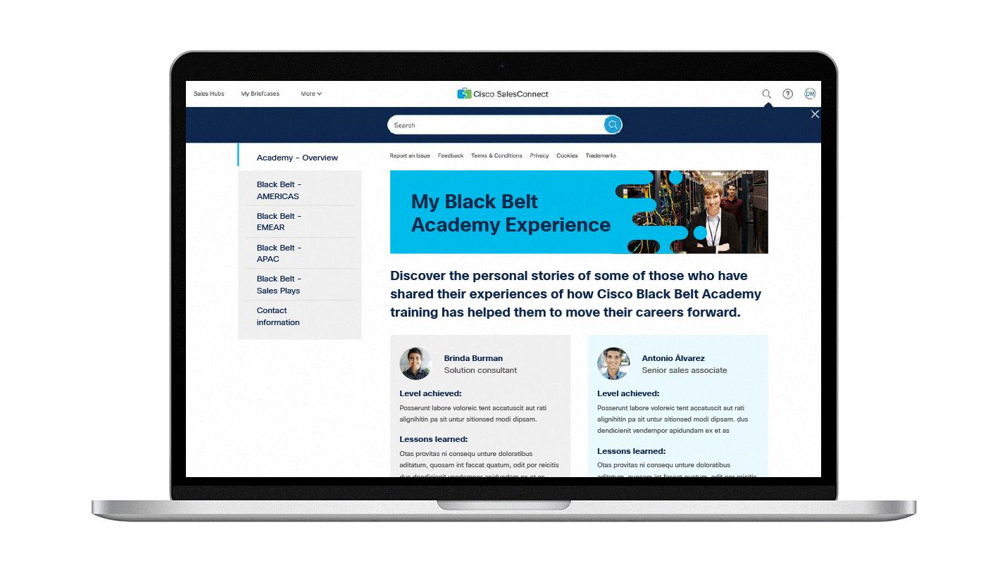 Cisco Black belt infographic