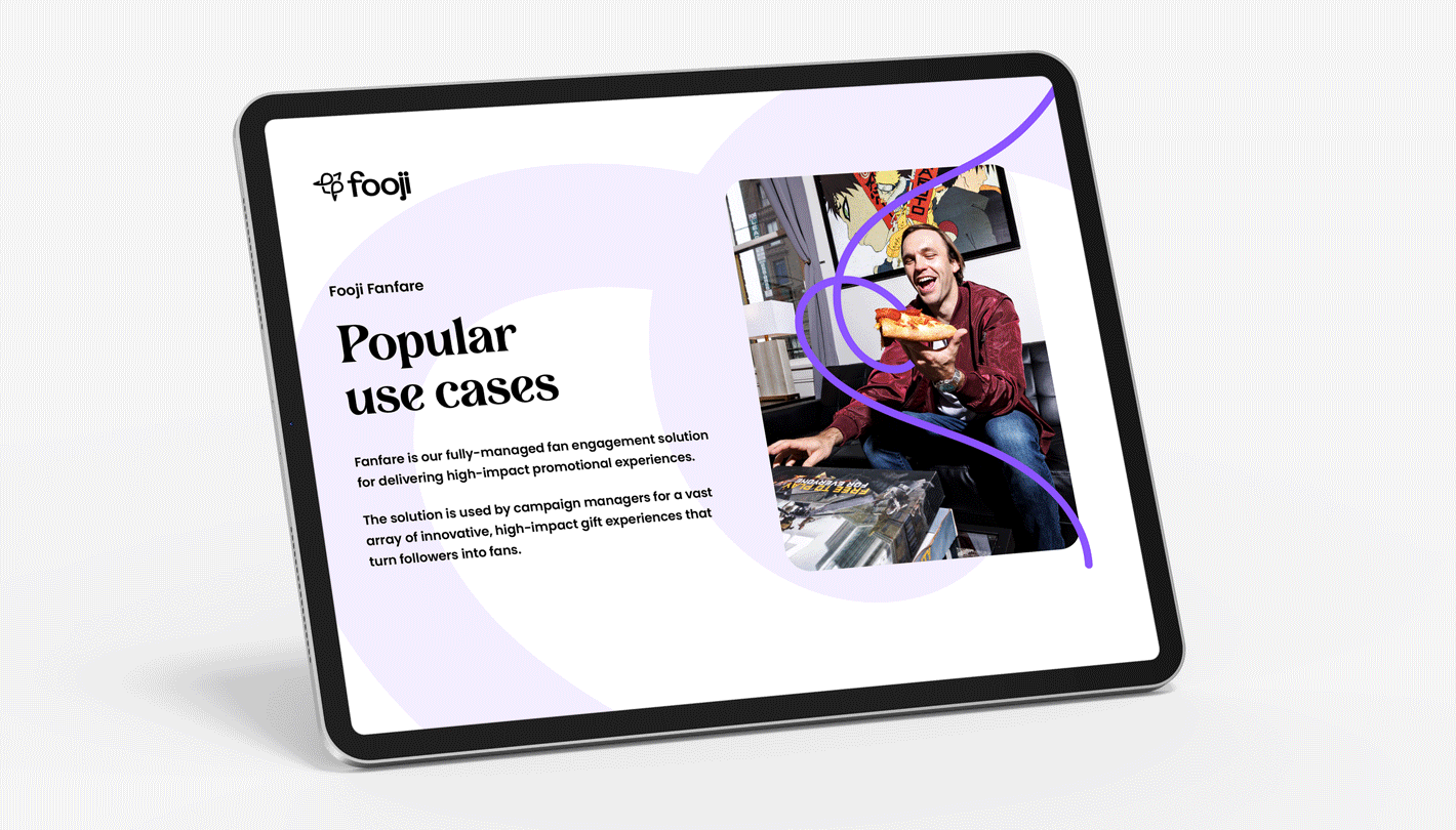 Fooji FanFare UseCases