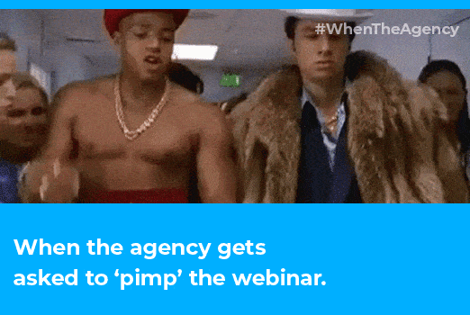 Pimp the webinar meme