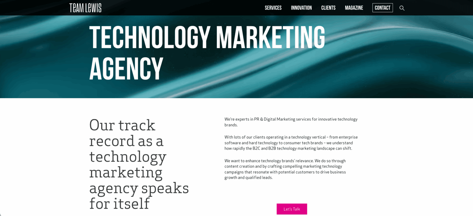 Top 10 Tech Marketing Agencies | The Rubicon Agency