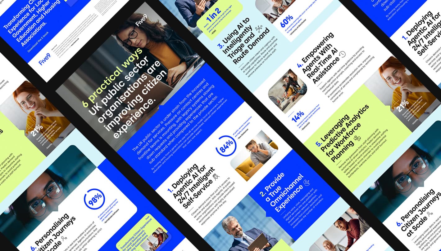 Five9 CX verticals infographic