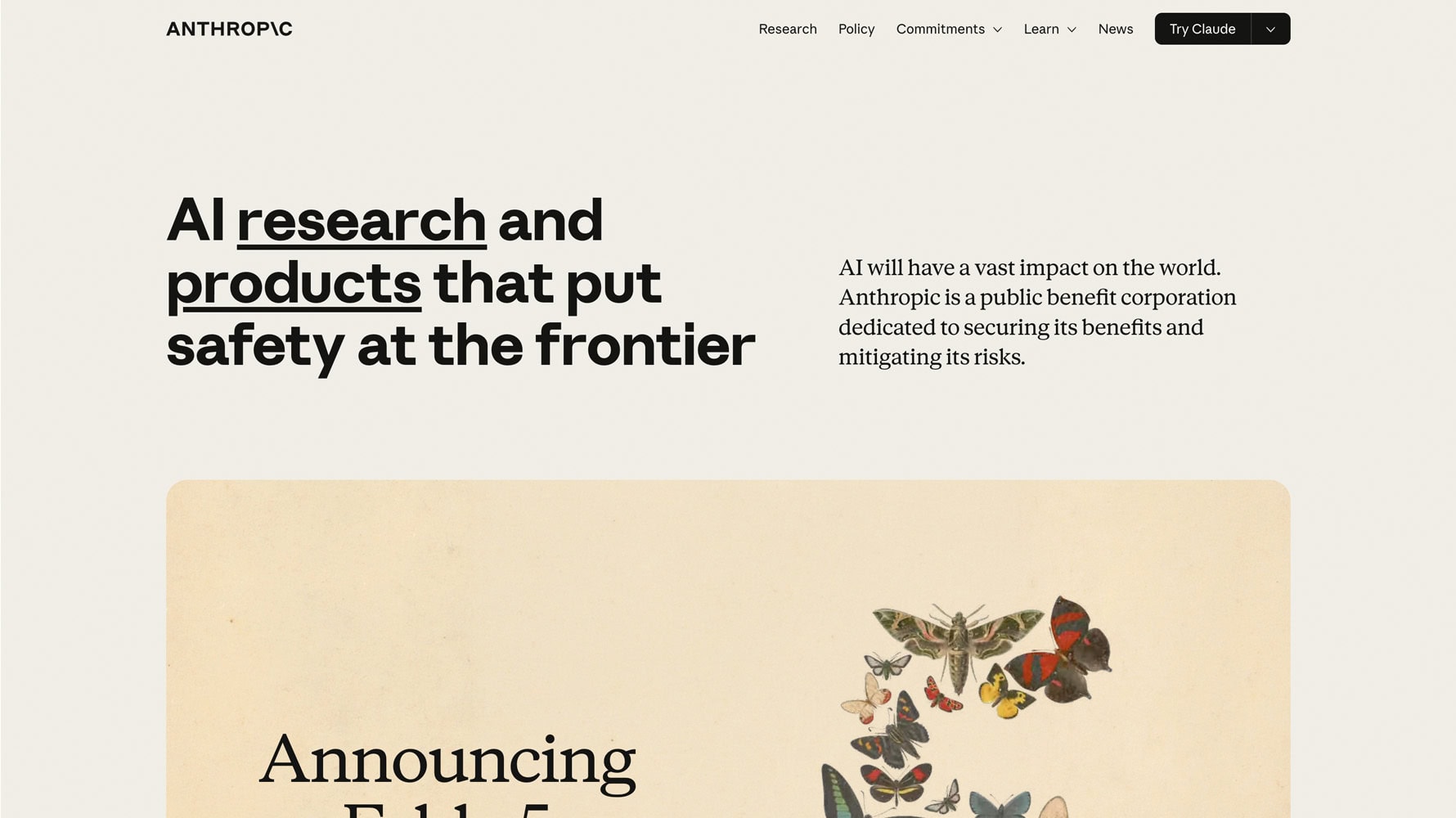 Anthropic website