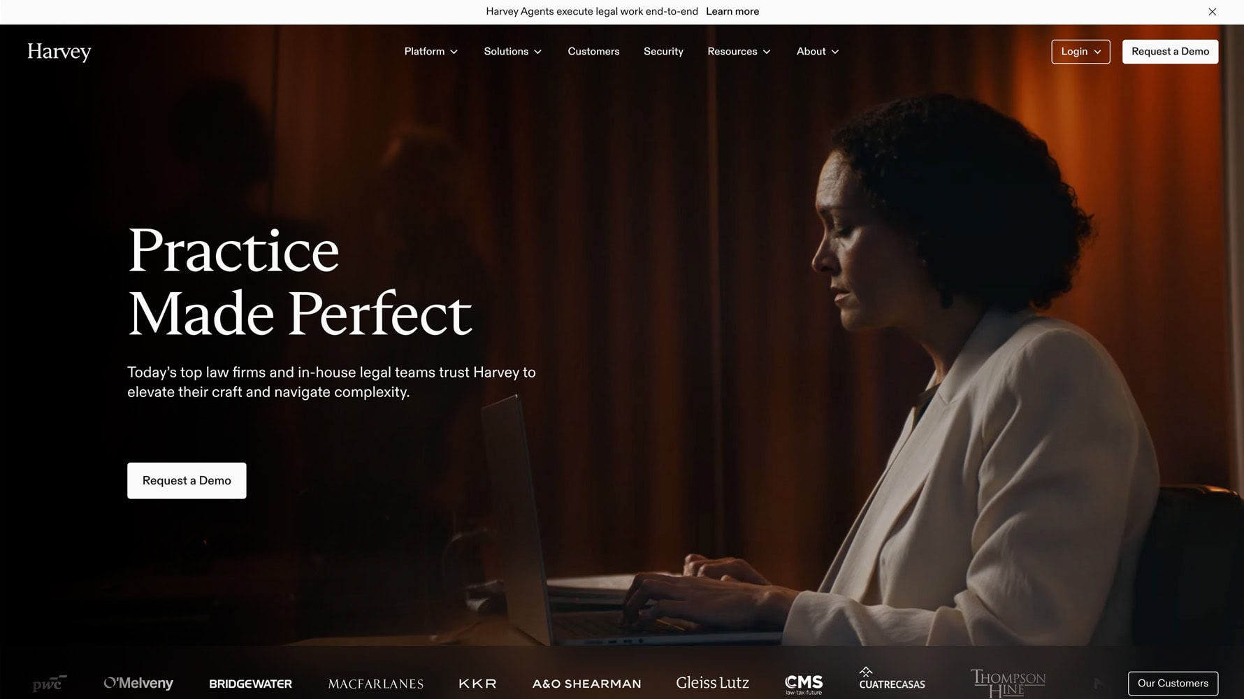 Harvey AI website