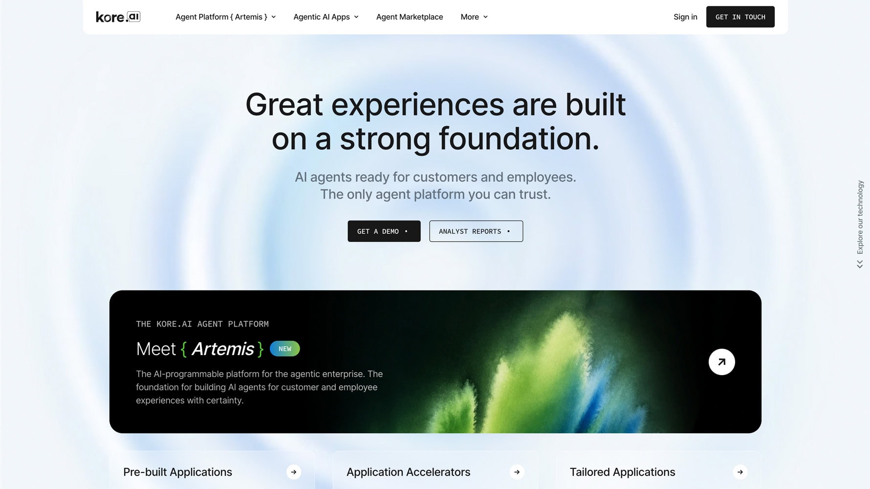 Kore AI website