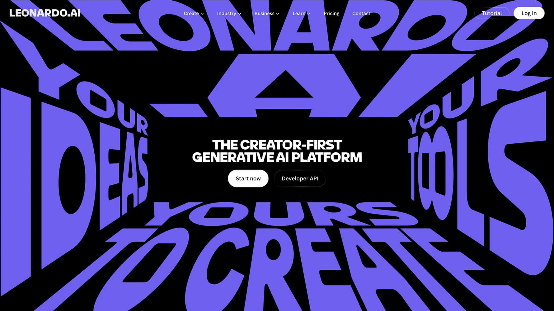 Leonardo AI website