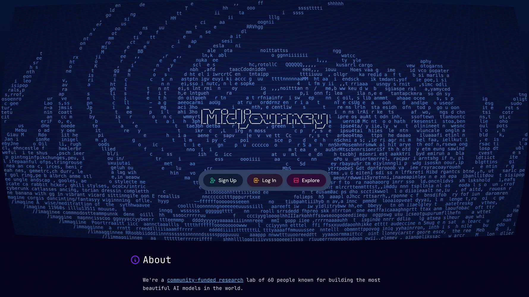 Midjourney website