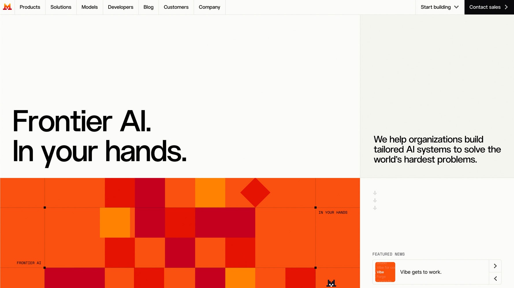 Mistral AI website