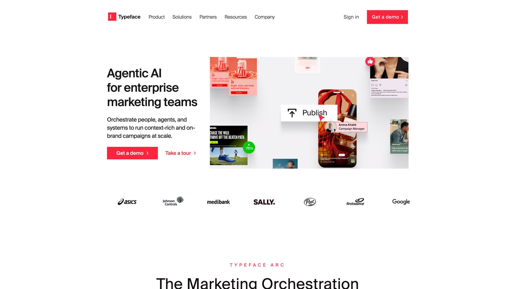 Typeface AI website