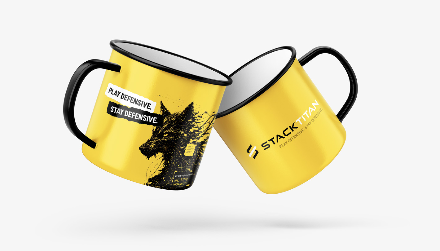 StackTitan merch mugs